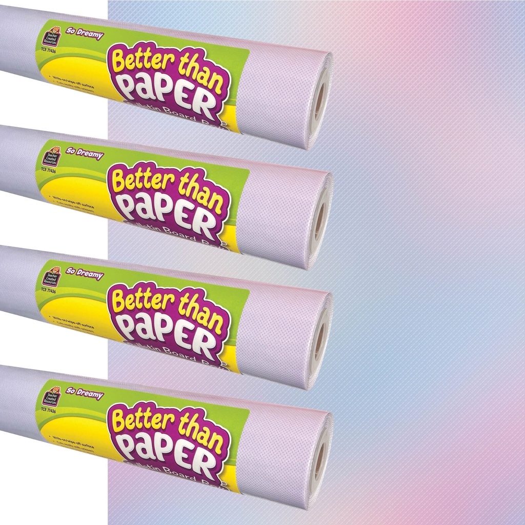 So Dreamy Better Than Paper Bulletin Board Roll 4-Pack