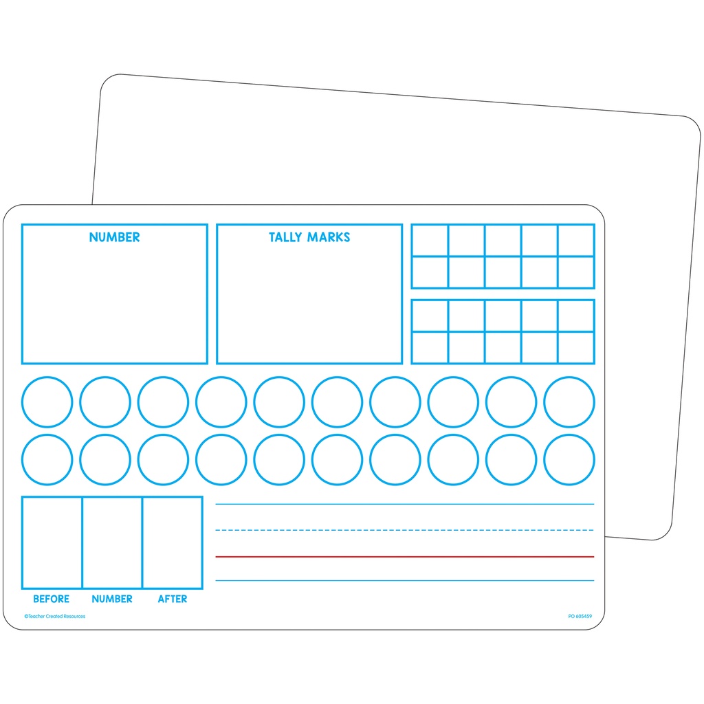 Double-Sided Learning Numbers 1–20 Dry Erase Boards