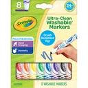 Crush Resistant Washable Toddler Markers, Pack of 8