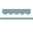 Stone Blue Scalloped Border Trim, 35 Feet