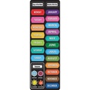 Smart Poly™, The Original Fun Mat™, Mat Runner, 15.5" x 47", Days, Months, Seasons, Chalk Loop