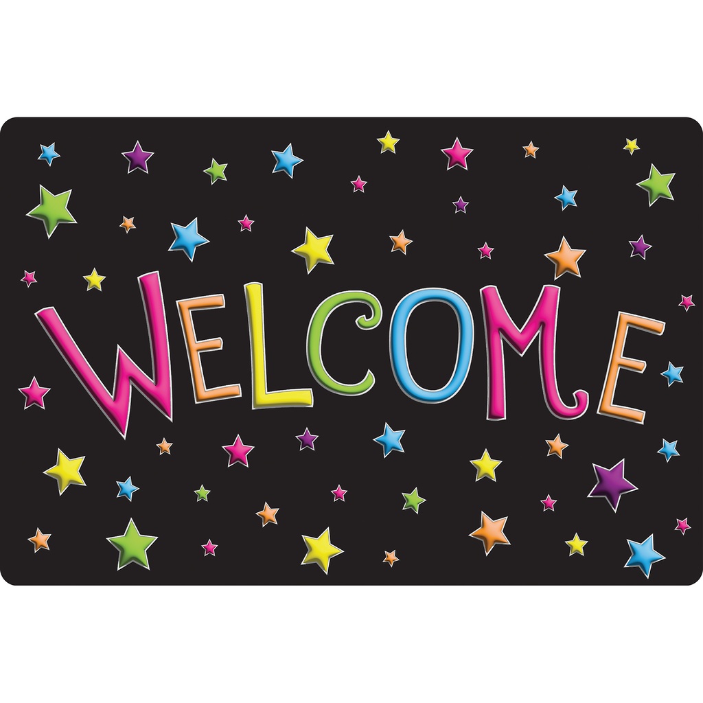 Smart Poly™, The Original Fun Mat™, Welcome Mat, 15.5" x 23.5", Stars, Welcome