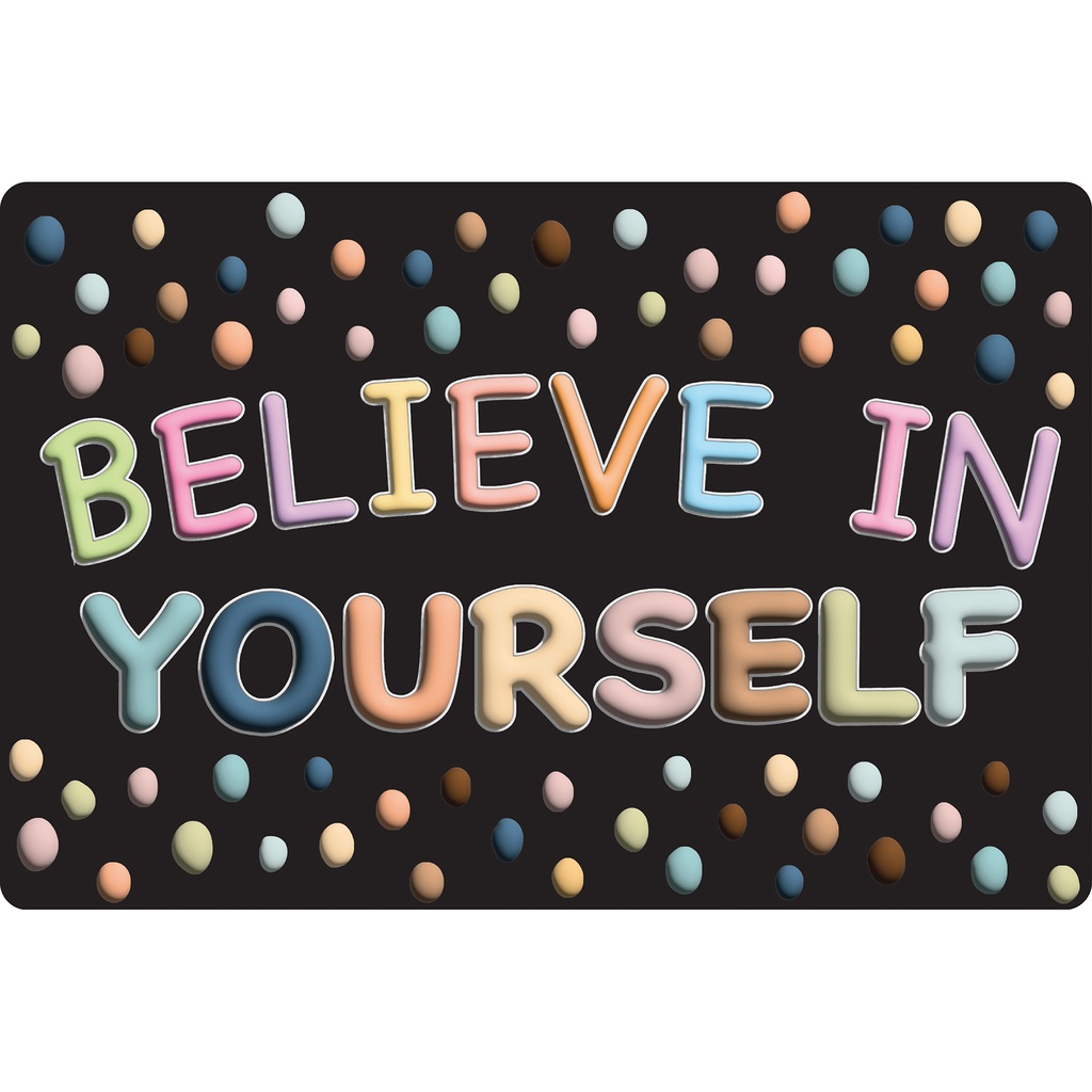 Smart Poly™, The Original Fun Mat™, Welcome Mat, 15.5" x 23.5", Believe in Yourself