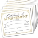 Elegant Gold Award Certificates of Achievement for Students, Set of 25