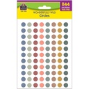 Wonderfully Wild Circles Mini Stickers Valu-Pak, Pack of 1144