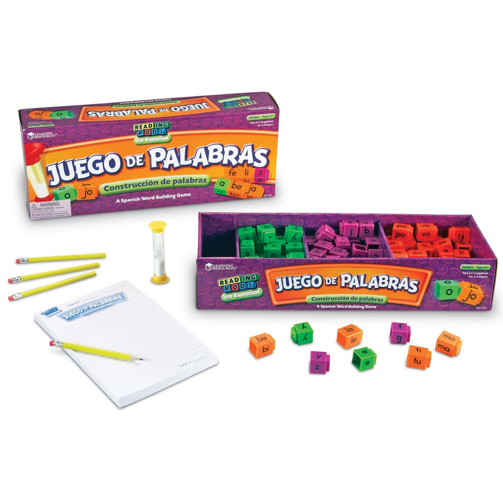 Juego de Palabras Spanish Reading Rods® Word Game