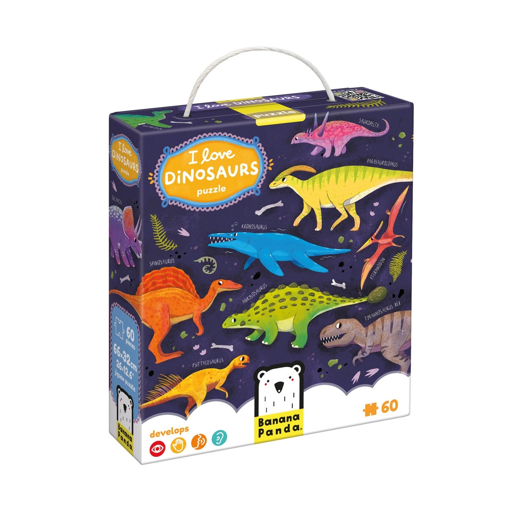 I Love Dinosaurs Puzzle, Ages 4+