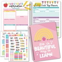 Pink Undated Teacher Planner and Lesson Plan Book