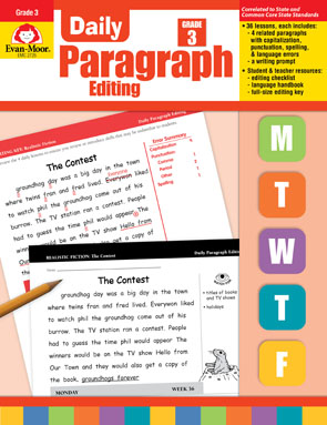 Daily Paragraph Editing Grade 3