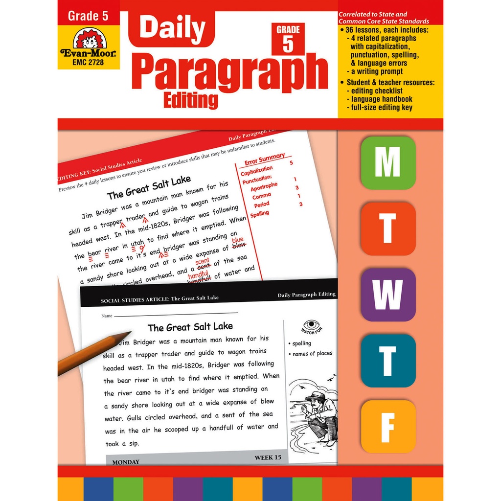 Daily Paragraph Editing Grade 5