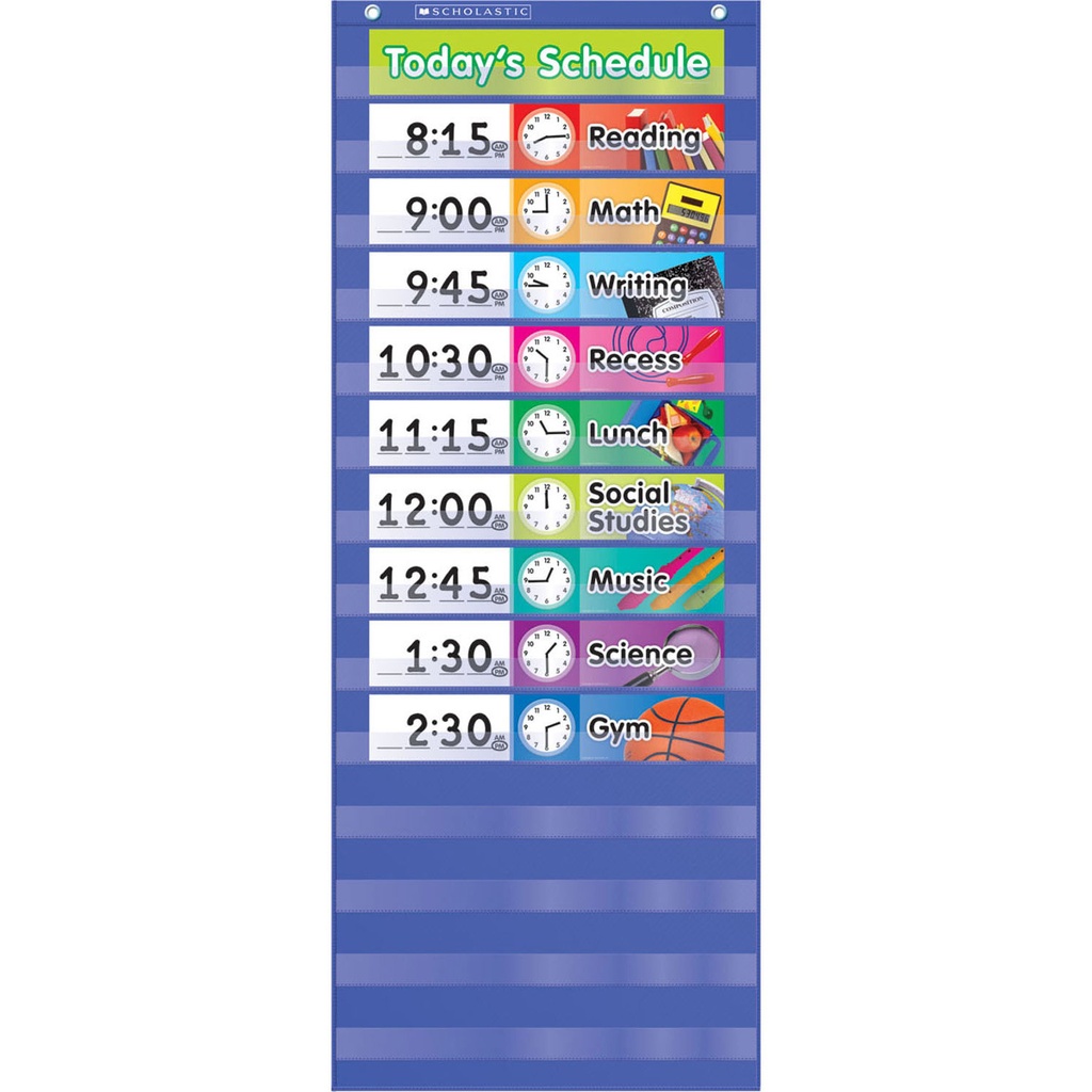 Daily Schedule Pocket Chart Kit