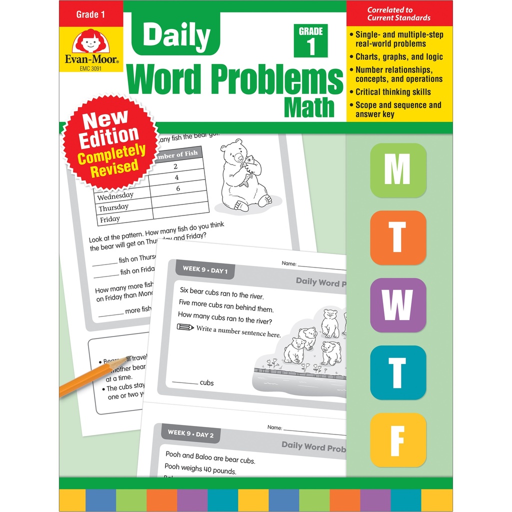 Daily Word Problems Grade 1