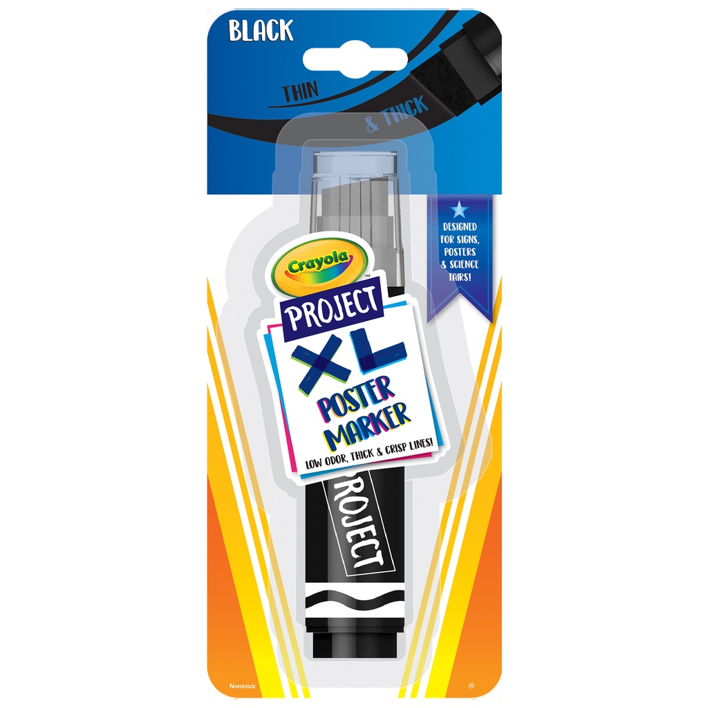 Single Black Crayola® Project XL Poster Marker