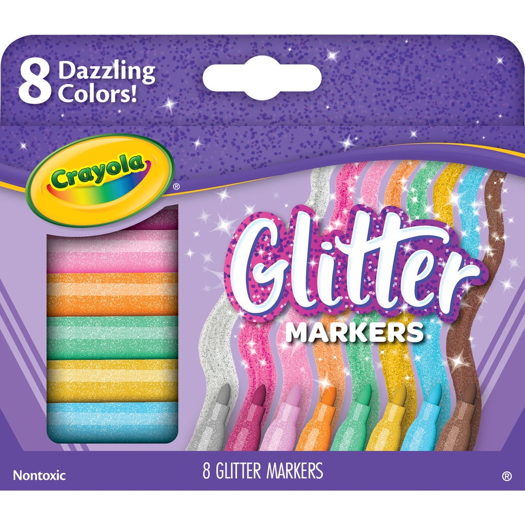 Crayola Glitter Markers 8ct 