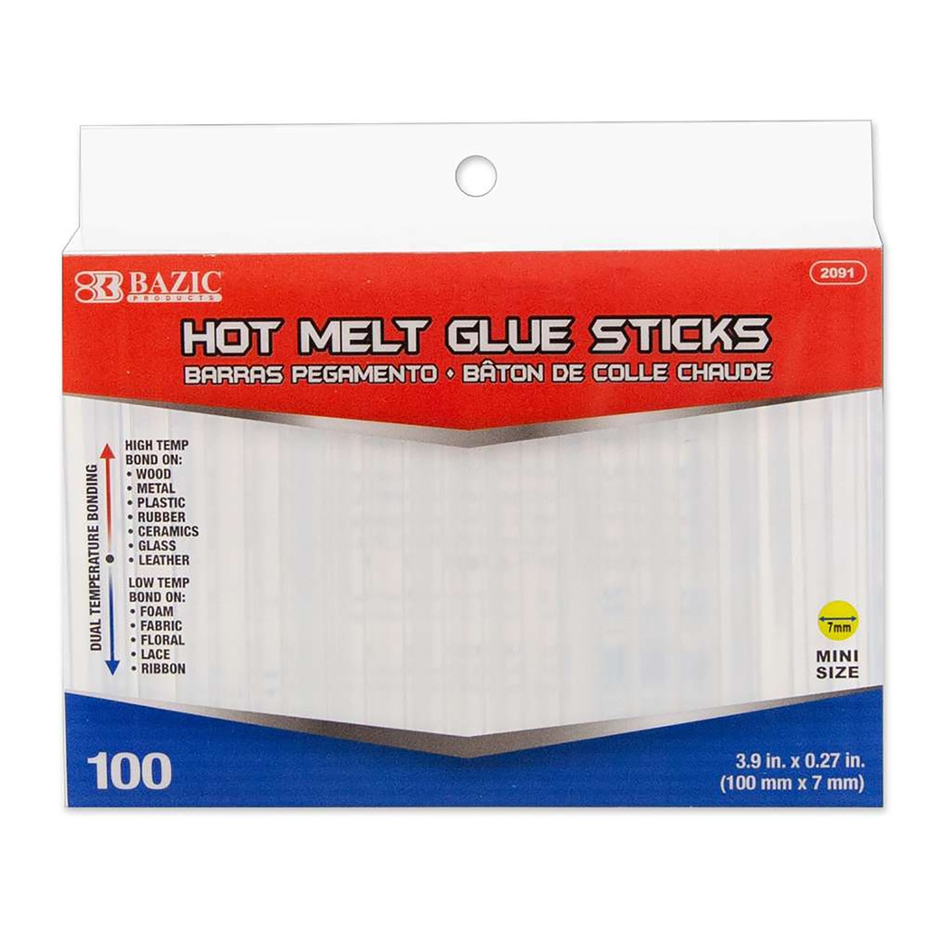 Mini Dual Temp Hot Melt Glue Sticks Box of 100