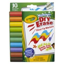 Washable Dura-Wedge Tip Dry Erase Markers 10 Count