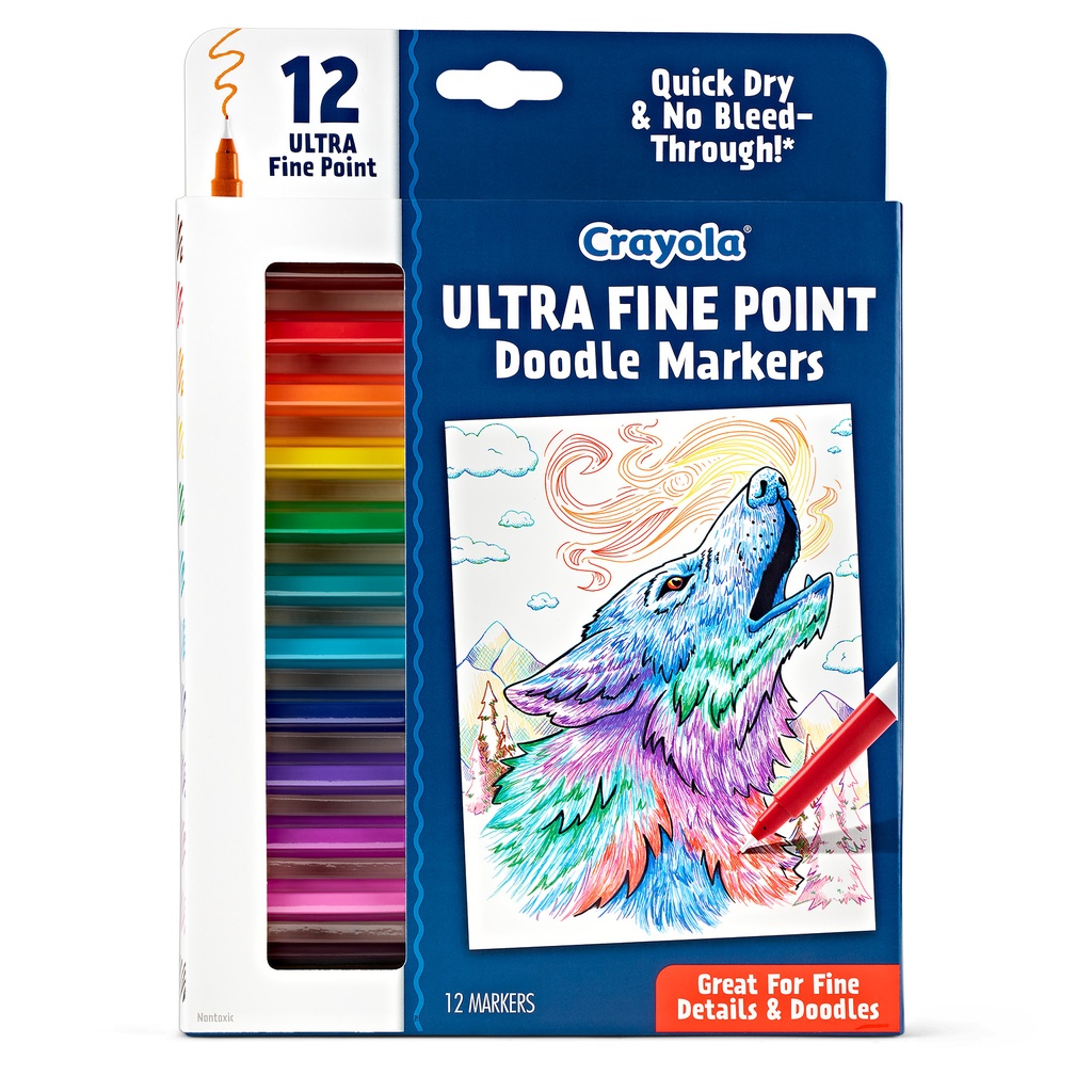 Doodle & Draw Ultra Fine Point Doodle Marker 12 Count