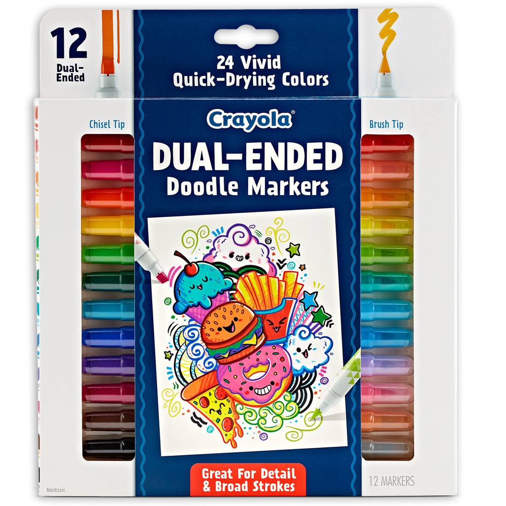 Doodle & Draw Dual-Ended Doodle Marker 12 Count