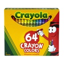 Regular Size Crayons 64 Count with Sharpener