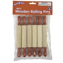 Mini Wooden Rolling Pins Set of 6