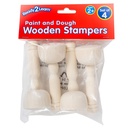 Wooden Dough Stampers Set of 4