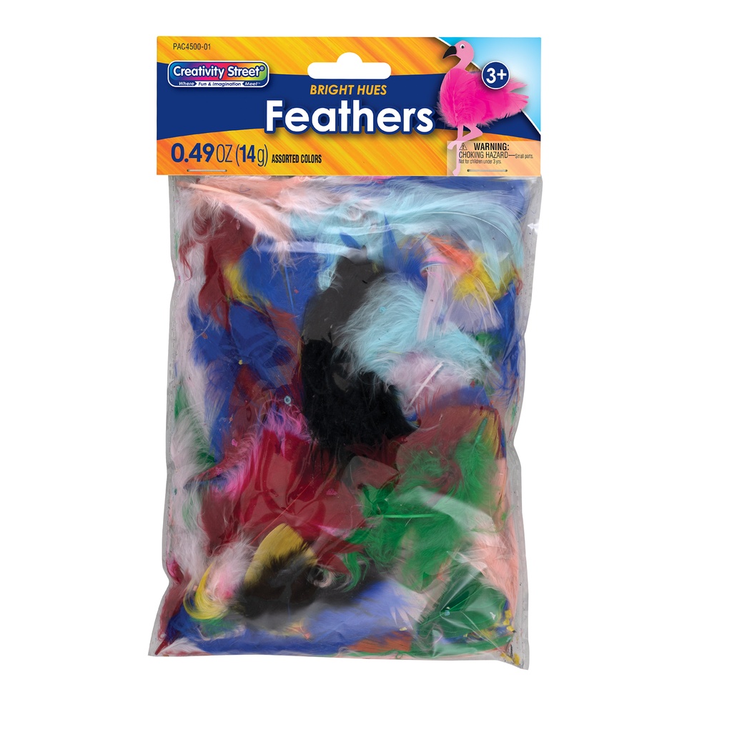 Assorted Bright Hues Turkey Plumage Feathers 14 grams