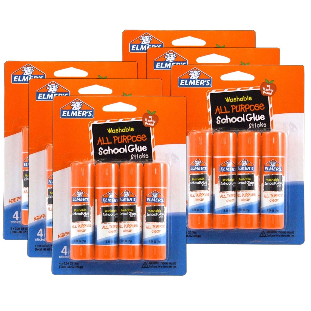 All Purpose Washable School Glue Sticks 24ct