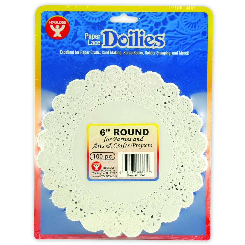 White 6" Round Doilies Pack of 100