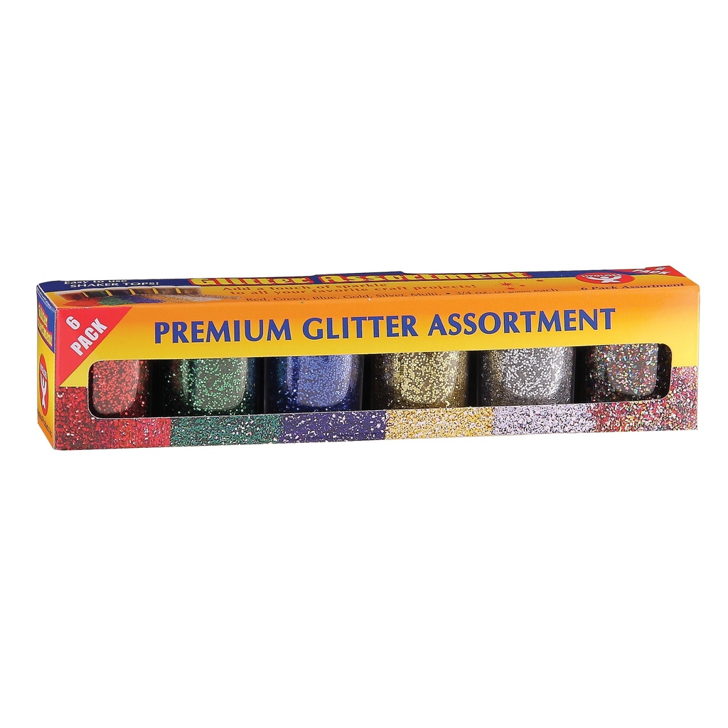 3/4 oz. Glitter Assortment Pack of 6