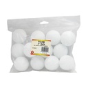 White 2 Inch Craft Foam Balls Pack of 12