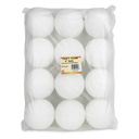 White 4 Inch Craft Foam Balls Pack of 12