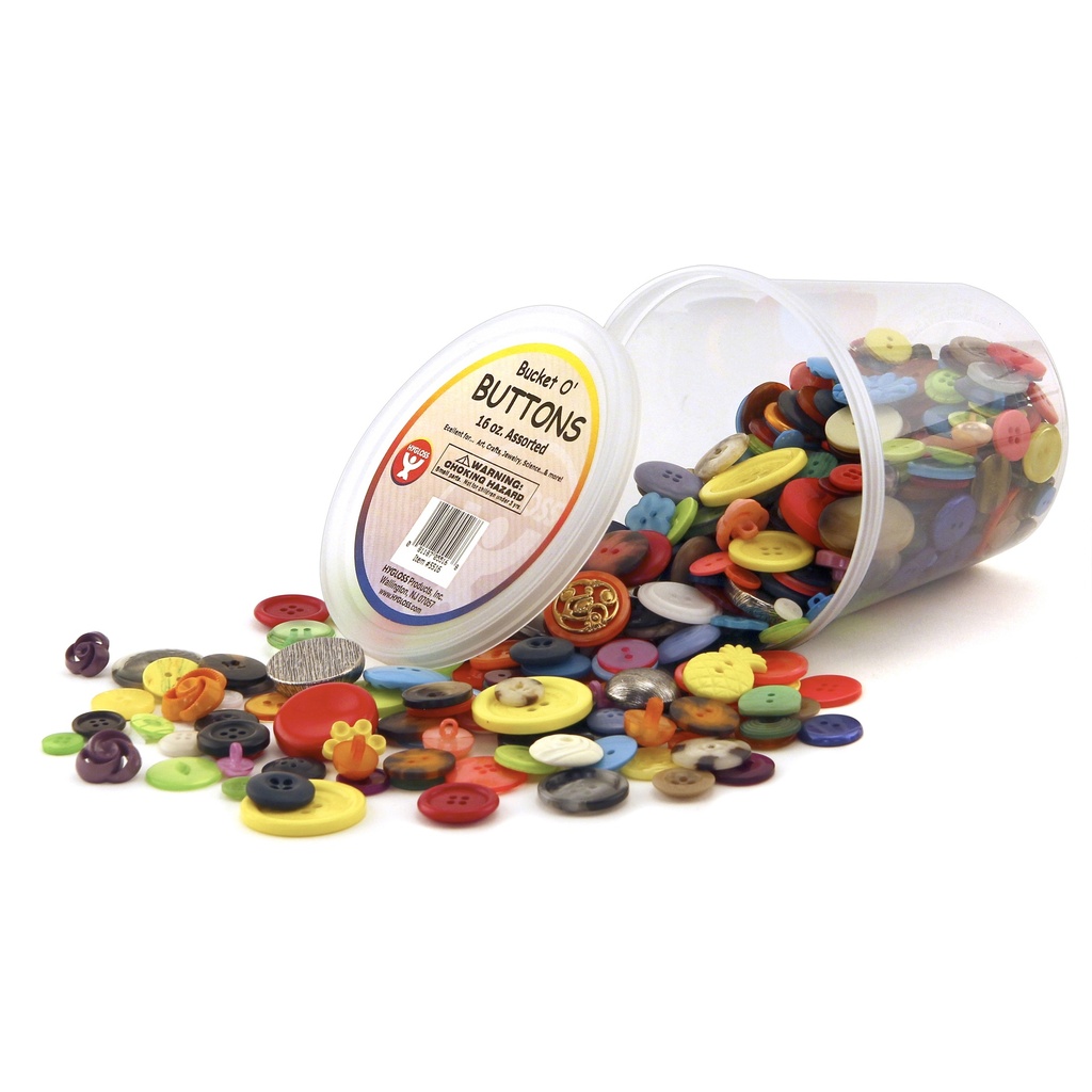 Bucket 'O Buttons 16 oz. Assortment