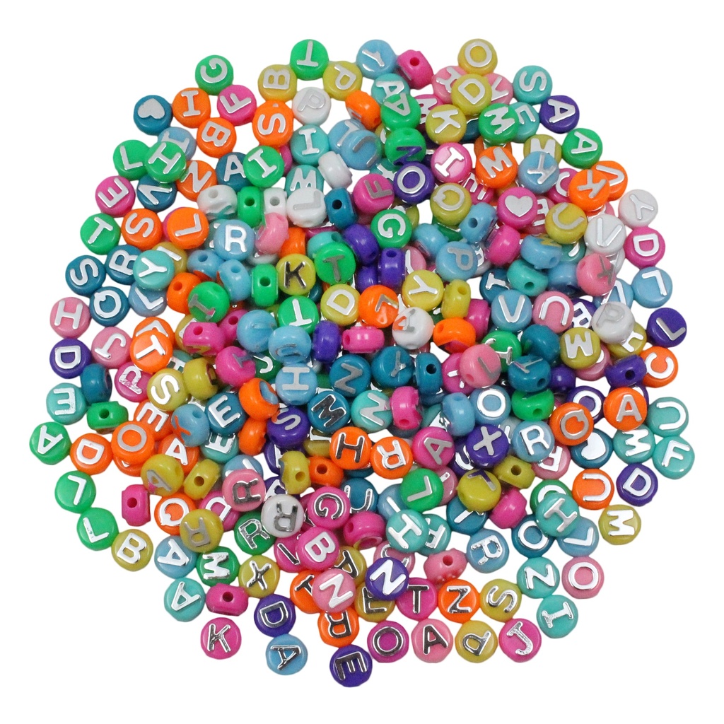 Assorted ABC Beads Pack of 300