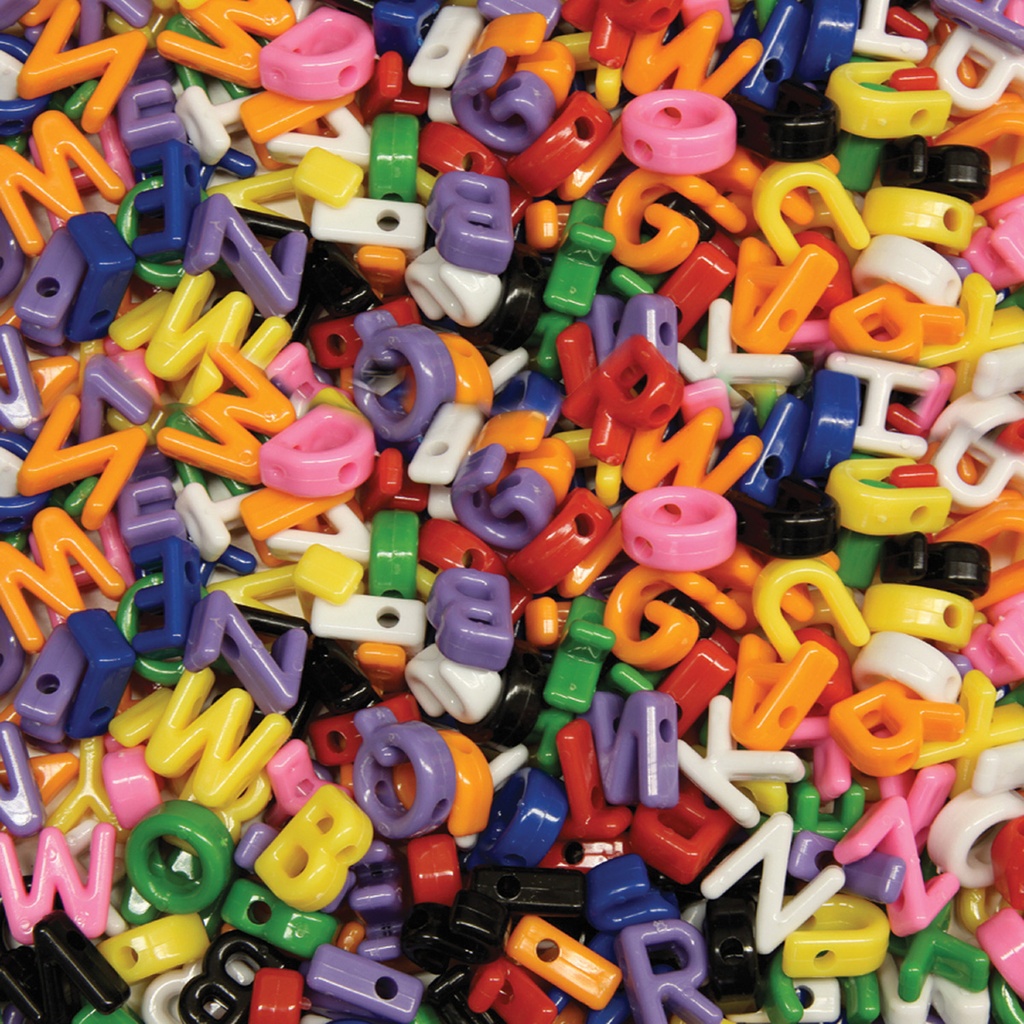 Upper Case Letters Shaped Beads 288 Pieces