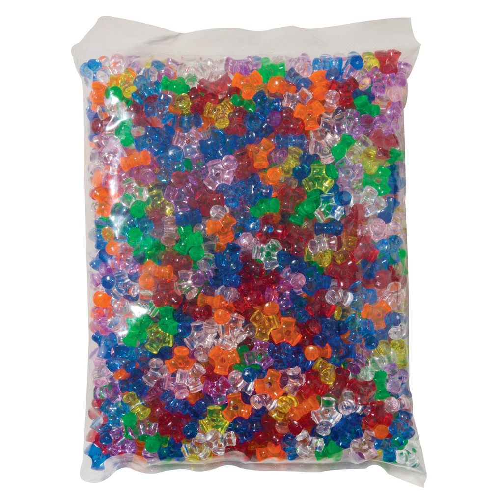 Assorted 3/8" Tri-Beads 1000 Pieces