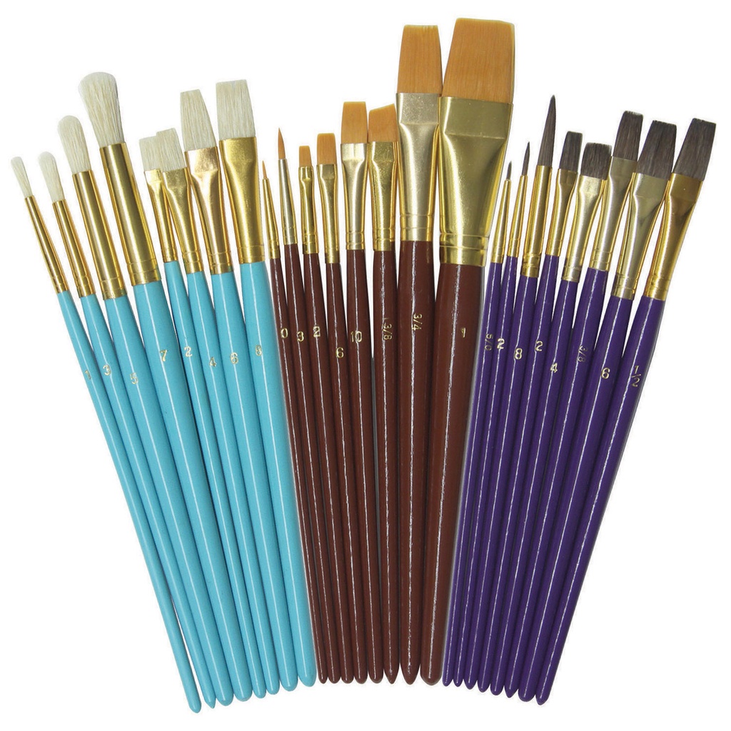 Deluxe Brush Assortment 24 Brushes