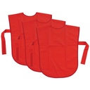 Red 22" x 16", Vinyl Primary Art Smocks Pack of 3