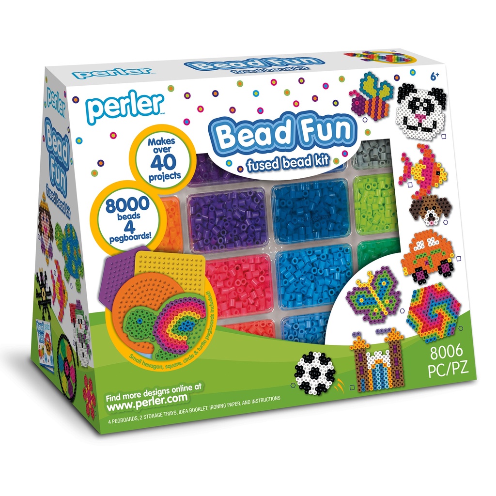 Bead Fun Fused Bead Activity Kit & Storage Trays 8006 Pieces