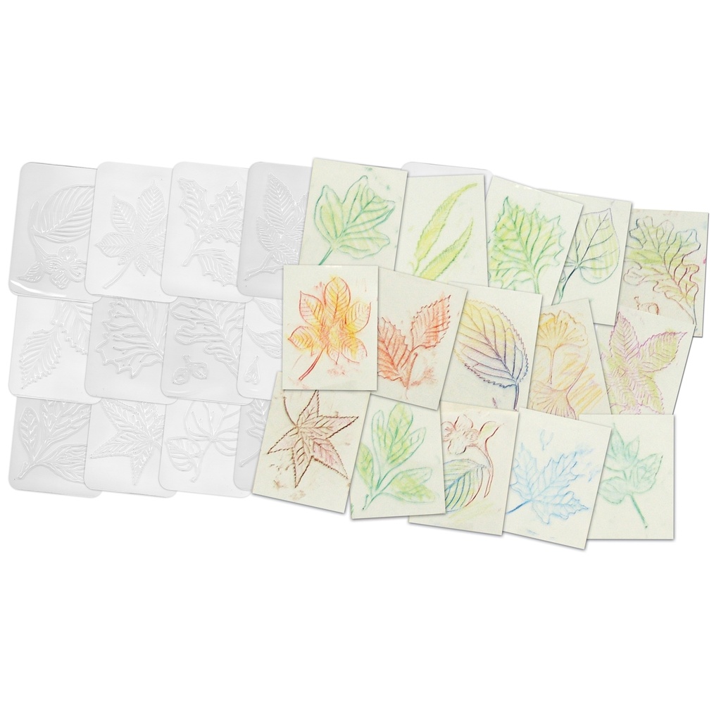 Leaf Rubbing Plates Pack of 16