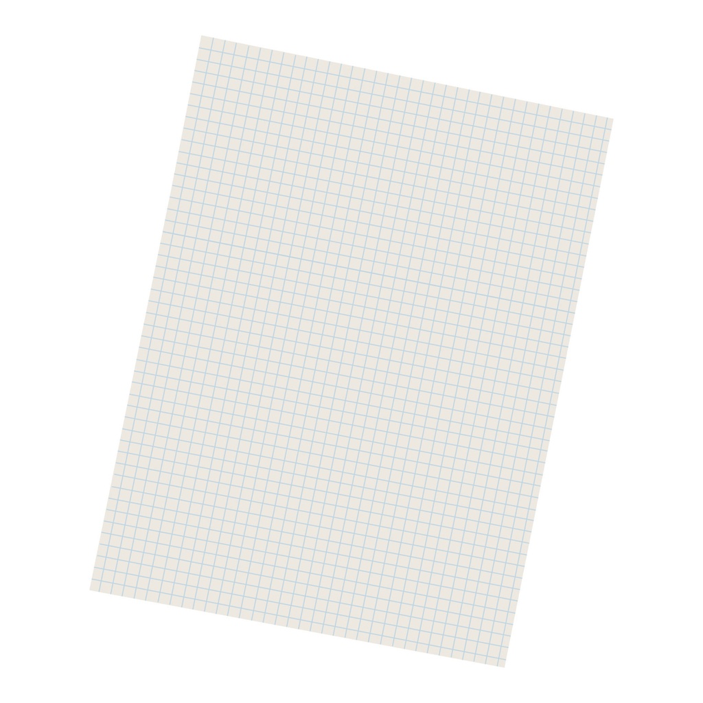 White 9" x 12" 1/4" Quadrille Ruled Grid Ruled Drawing Paper 500 Sheets