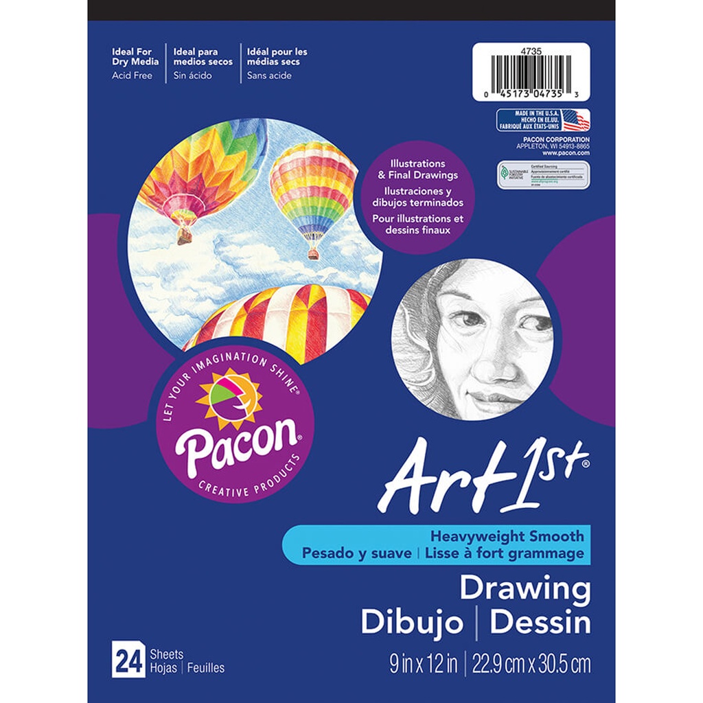 9" x 12" Heavyweight Drawing Paper Pad