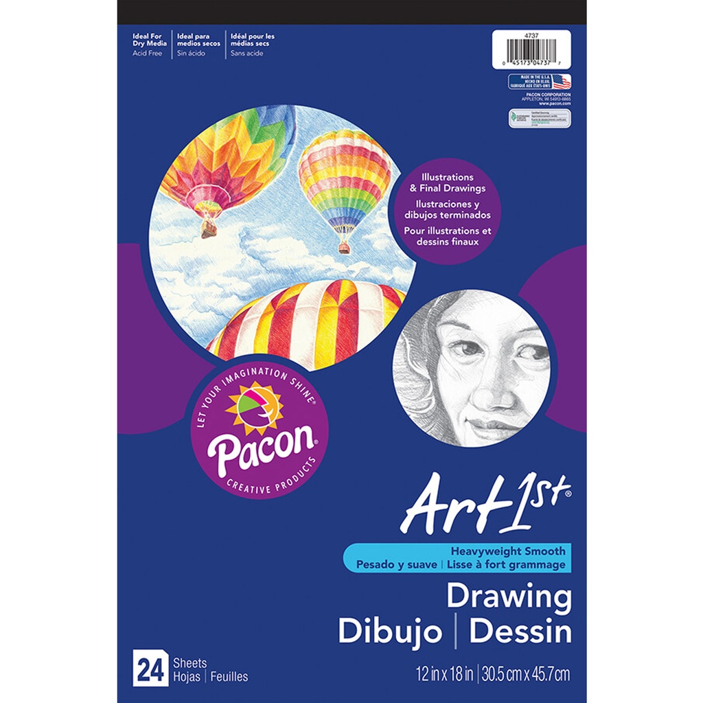 12" x 18" Heavyweight Drawing Paper Pad