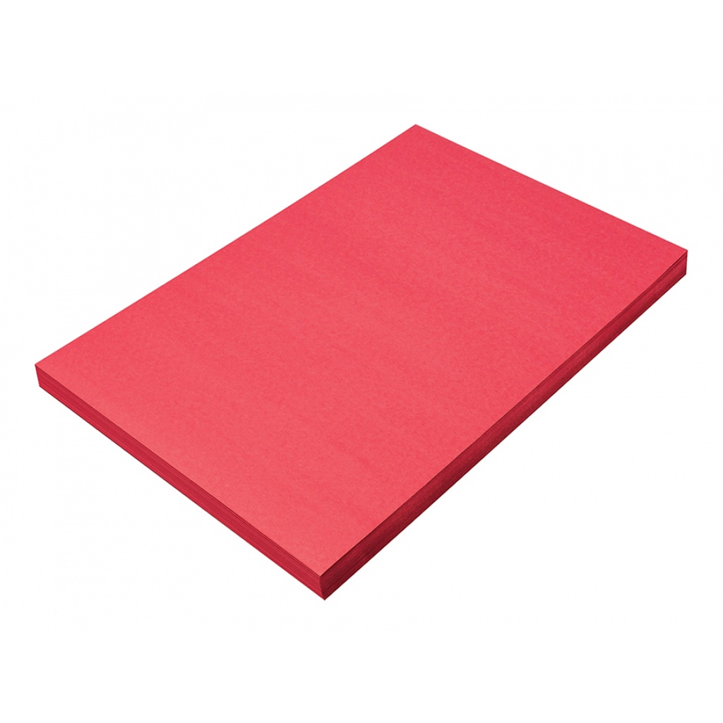 Holiday Red 12" x 18" Construction Paper 100 Sheets