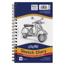 9 1/2" x 6" Medium Weight Sketch Diary 70 Sheets