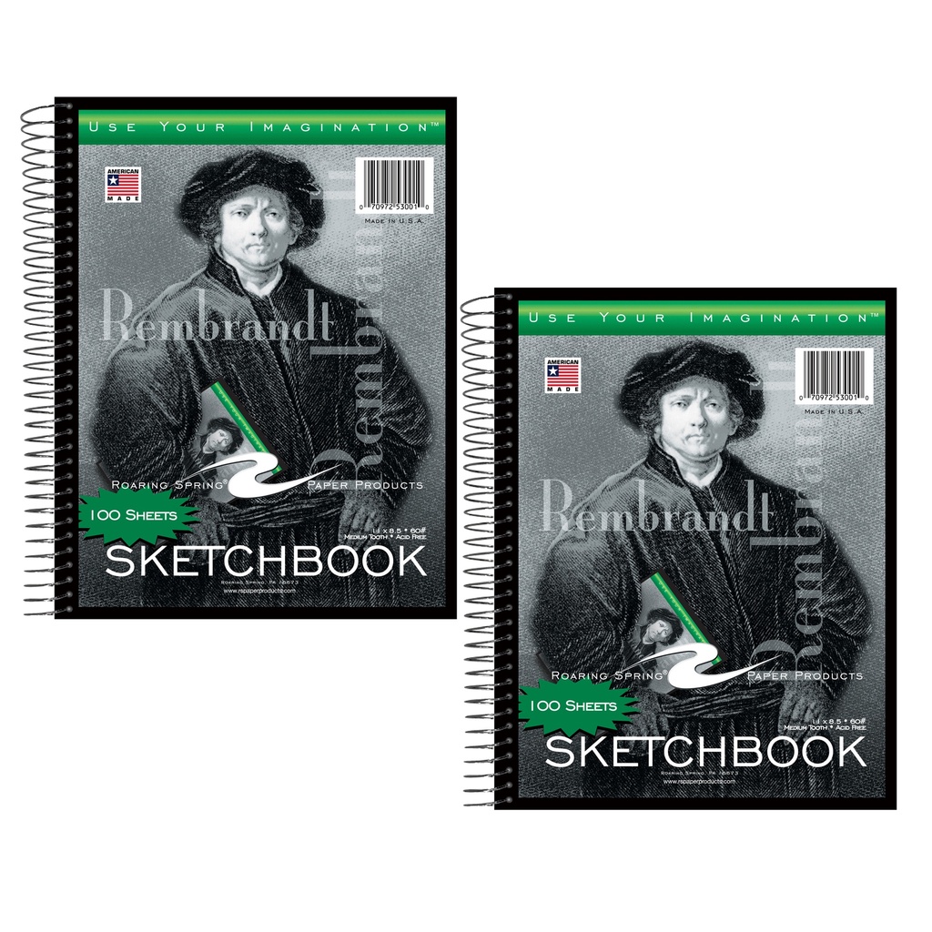 11" x 8 1/2" Sketchbooks Pack of 2