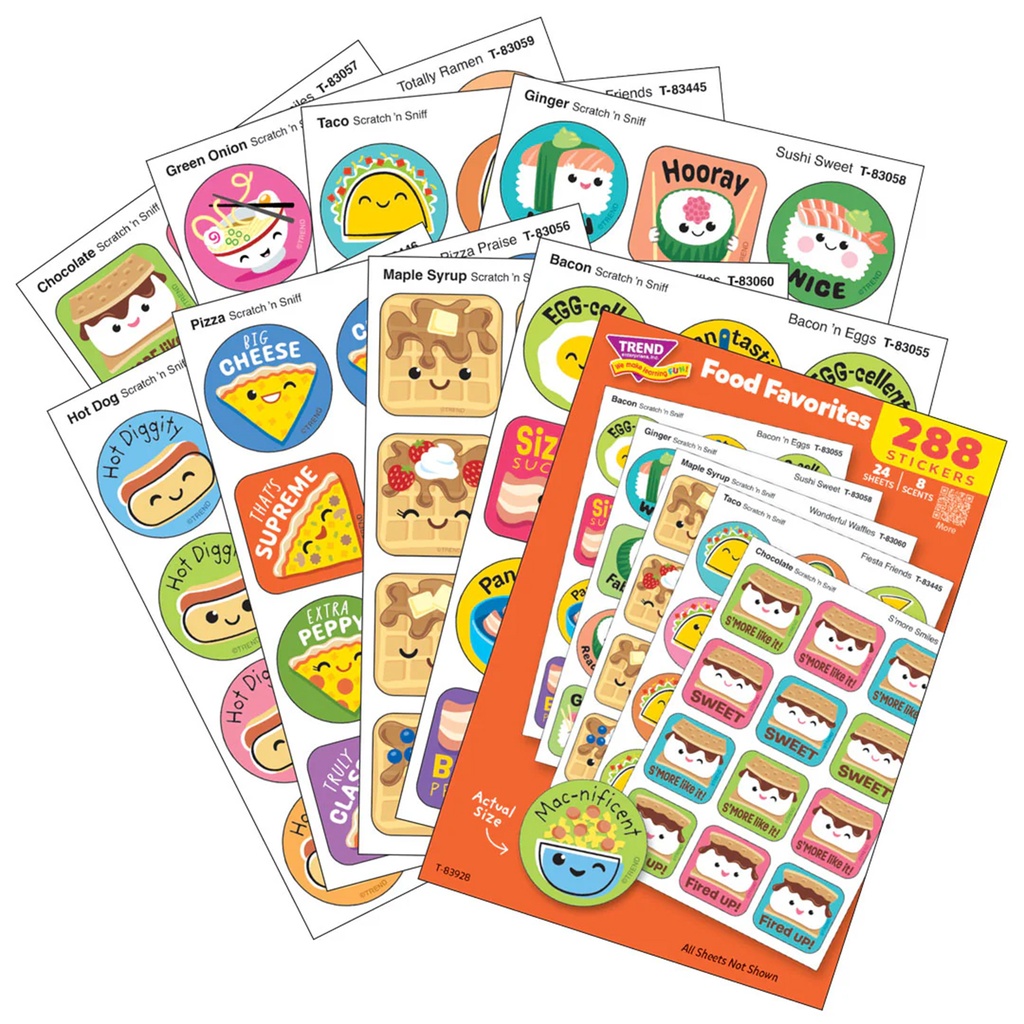 Food Favorites Scratch 'n Sniff Stinky Stickers® Variety Pack of 288