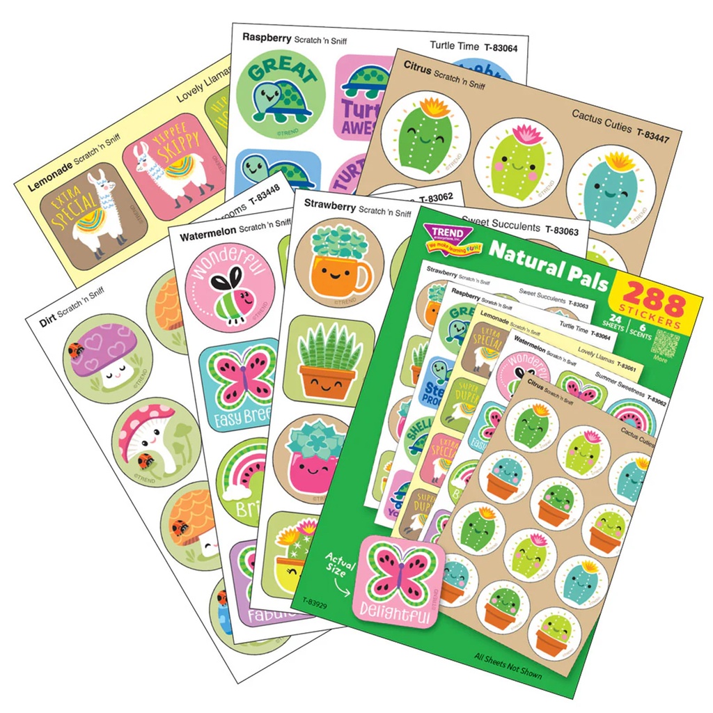 Natural Pals Scratch 'n Sniff Stinky Stickers® Variety Pack of 288