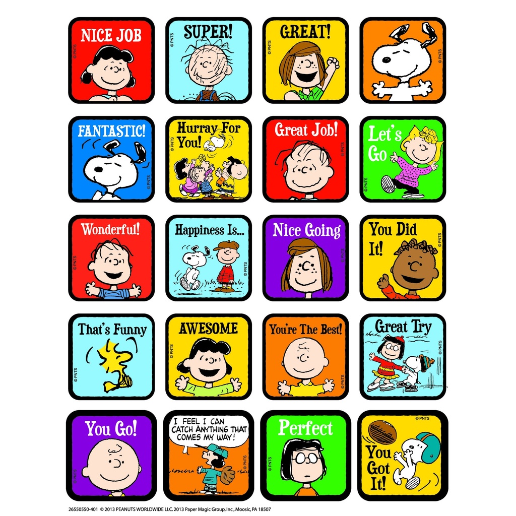 Peanuts® Motivational Theme Stickers