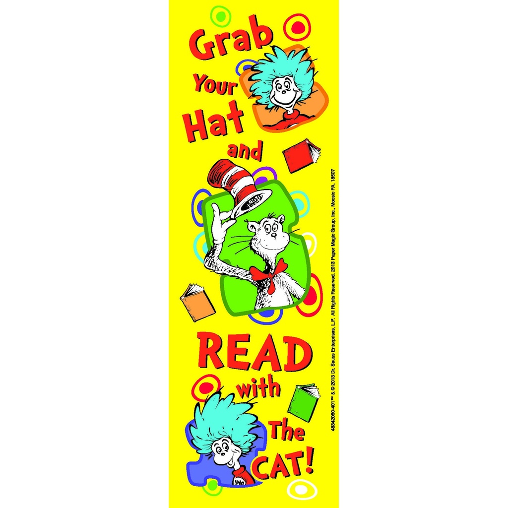 Dr. Seuss™ Grab Your Hat Bookmarks Pack of 36