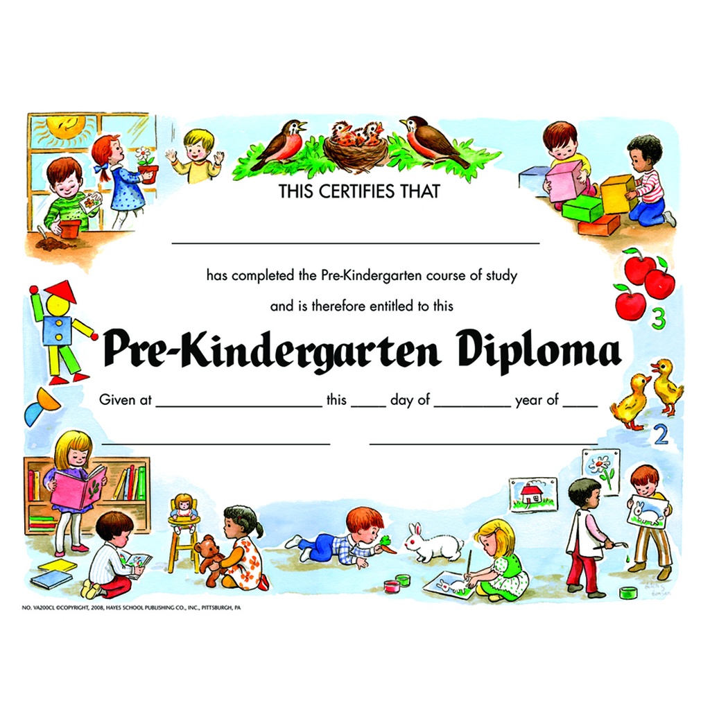 Pre-Kindergarten Diplomas Pack of 30